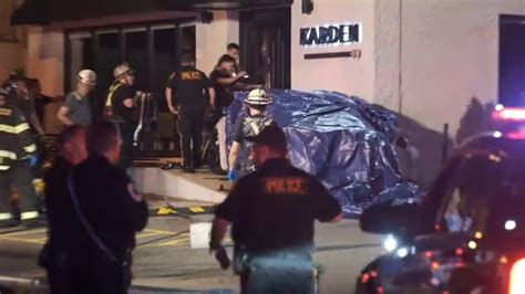 Teen killed after crashing into New Jersey restaurant .